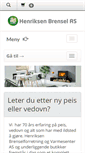 Mobile Screenshot of henriksen-brensel.no